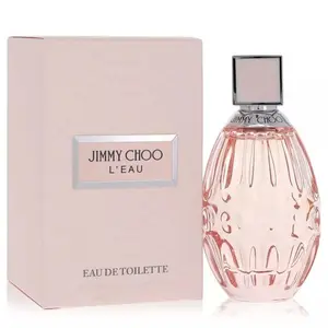 JIMMY CHOO L'Eau Floral Fruity Nectarine Floral Musk Perfume for Women - Chic, Exotic, Fruit-Flavored Effervescent EDT, 2.0 fl oz, New in Box with Lasting Trail, Fruit-Flavored Women's Fragrance, Perfume Girl, Cedar