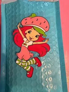 Strawberry Shortcake UV DTF Decal – 2x4 Cup Wrap – Cute Berry Girl Sticker