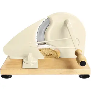 Manual Bread Slicer for Homemade Sourdough Bread,Metal Guide & Adjustable Thickness, Hand Crank Bread Slicer with Scale Line and Suction Cup, Sharp Blade, Suitable for Sourdough Bread, Etc