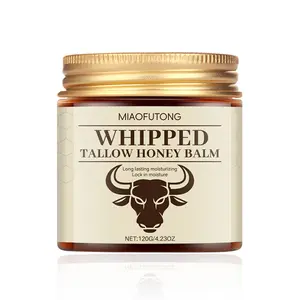 Whipped Grass-Fed Beef Tallow &Honey Balm -Deep Moisture Boost Cream for DrySkin, All-Natural Hydrating Body Care
