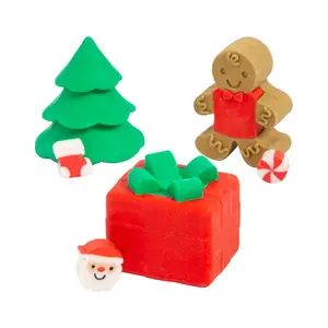 Christmas Surprise Inside Erasers - 18 Pc.