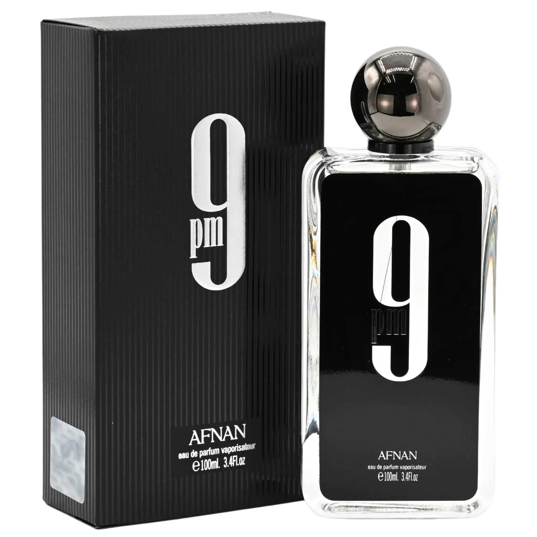 Afnan 9 PM Intense Vanilla EDP Perfume for Men, Aromatic Fragrance with Notes of Bergamot and Amber for Evening Wear, 3.4 fl oz, Intense Perfume, Aromatic Woody Fragrance, Perfume For Sale