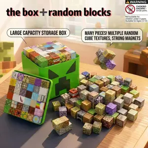 New Magnetic Blocks Set, Unisex Educational Toy for Kids Ages 4-12, Ideal Christmas & Birthday Present, Choking Hazard Warning