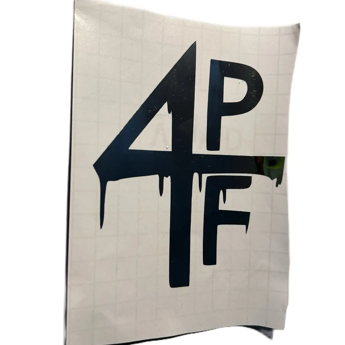 4PF Outdoor Tough Vinyl Decal - Different Sizes Squatted Vehicle Accessory, Decals for Cars, Fits Cars, Trucks, Daily Rides to Show Support for Rapper