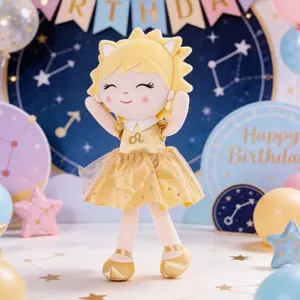 Luxury Princess Doll 16 Inch Soft Plush Zodiac Gift for Girls – Handmade Leo Zodiac Doll with Lucky Gold Details, Birthday Gift, Valentine’s Day Gift, Christmas Gift, Horoscope Toy for Kids