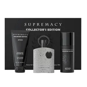 Afnan Supremacy Collector’s Edition Gift Set for Men – Eau De Parfum Cologne, Deodorant, Shower Gel Woody Spicy Amber Fragrance Set