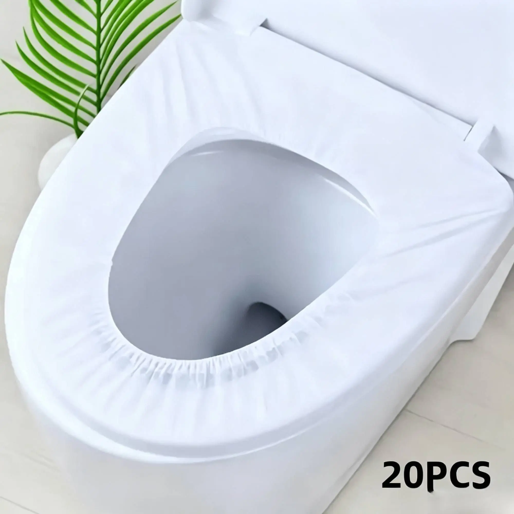 20pcs Disposable Toilet Seat Covers - Waterproof, Travel-Friendly Bathroom Protectors, Individually Packaged, Bathroom Seat Protection, Sanitary Bathroom Supplies, Waterproof Covers