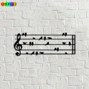 1pc Musical Notes Metal Wall Art, Melodic Musical Notes Statue Mural, Ideal Gift for Christmas, New Year, Music Decor Enthusiasts, Rust-Resistant Metal Wall Decor Wall Sculptures,  Charming Home & Outdoor Decor for Music Lovers Enthusiasts