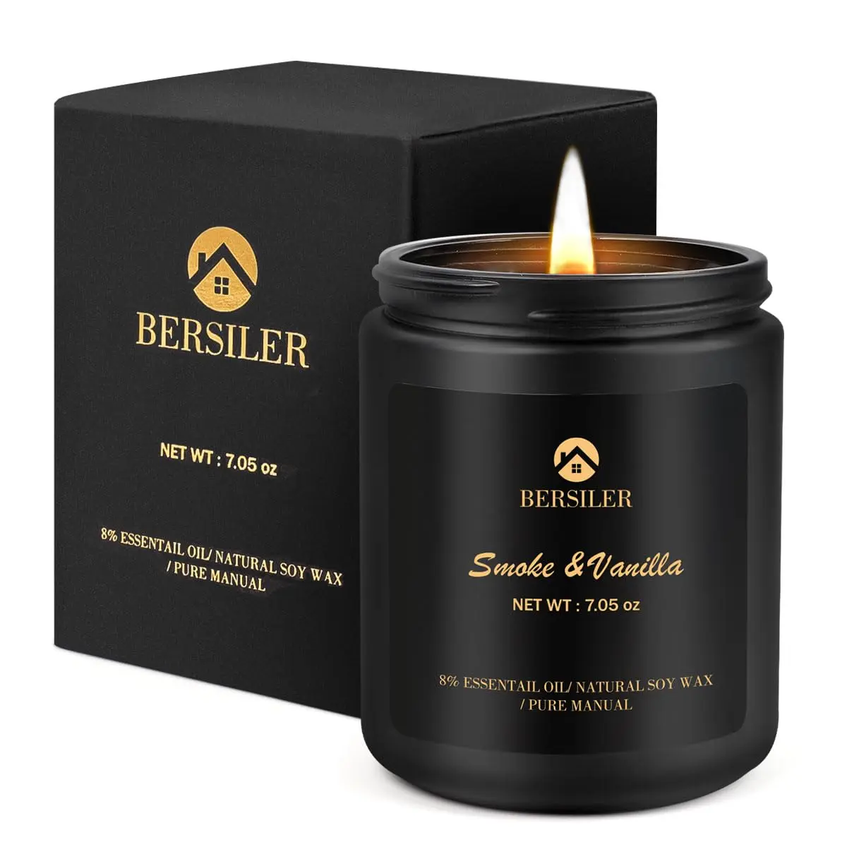 Scented Candle for Men Vanilla Candle for Home Scented Candle Gifts for Men Aromatherapy Candle Stress Relief and Relax Gift for Men Women Birthday Christmas Valentine