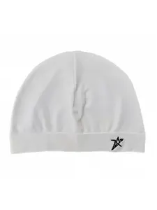 Star Embroidered Satin Lined Skull Cap, Adjustable High-Quality Elastic Design, Unisex Simple Eternal Style, Perfect Travel Companion, Premium Quality Cap, High Quality Hat, Embroidered Caps