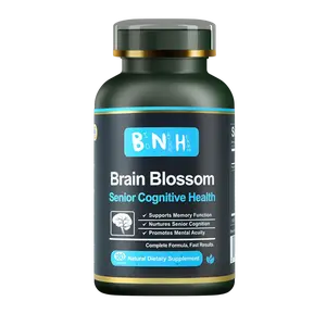 Brain Blossom SaffronCore Brain Support Capsules, Made in USA - Proprietary 19-Botanical Nootropic Formula with Saffron, Reishi Mushroom, Turmeric & Ginseng for Focus, Memory & Mental Clarity, Caffeine-Free, 180 Capsules