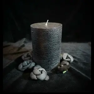 Black Pillar Candle