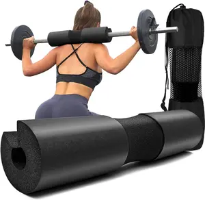 Squat Pad - Foam Barbell Pad for Squats Cushion, Lunges &amp; Bar Padding for Hip Thrusts - Standard Weight Bar Pad - Provides Cushion to Neck and Shoulders While Training