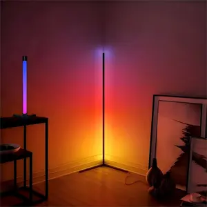 1pc Dream color LED corner Light,smart APP control standing lamp,remote control music sync LED floor light,Modern Mood Lighting,suit for decorating family rooms, parties, and holidays
