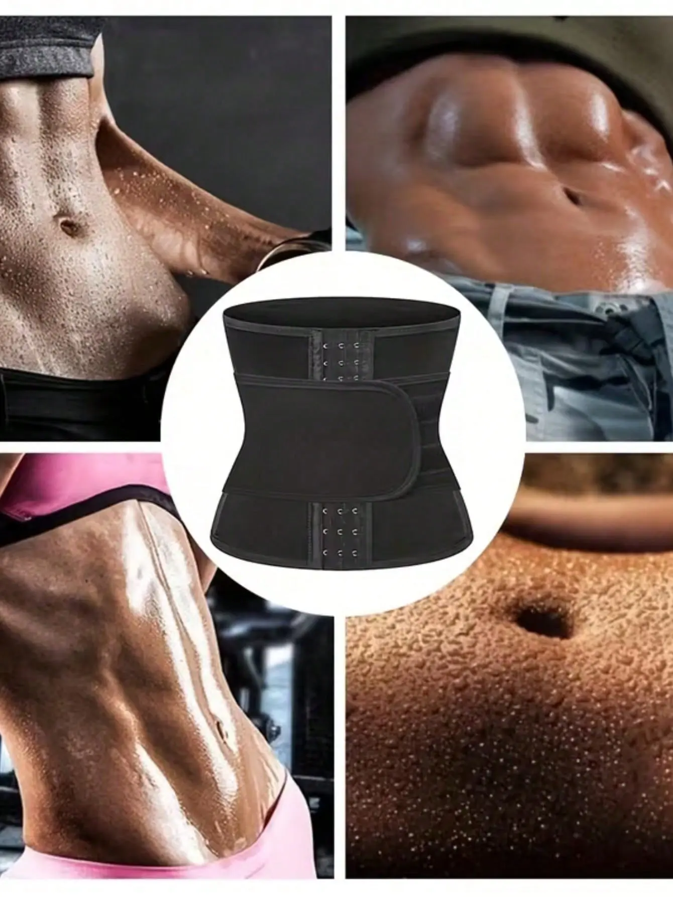 Women's Waist Trainer - 1PCS Tummy Control Shapewear Belt with 3 Hooks, Hand Washable, Workout Enhancement & Posture Support, Black Waist Trainers