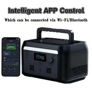 1000W Portable Power Station Generator with 614WH Battery for 1500W Loads Heavy-Duty Outdoor Use Pure Sine Wave AC Output Smart Cooling System & APP Monitor