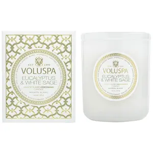 Voluspa Classic Eucalyptus and White Sage Candle 9.5 oz
