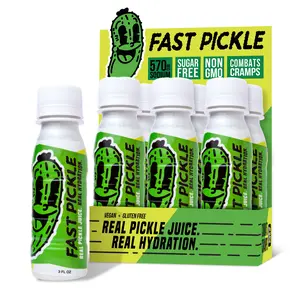Fast Pickle 3oz Juice Shot - 6-pack, Tangy Flavor, Sugar-Free, Non-GMO, Combats Cramps, Vegan & Gluten-Free, Real Hydration Beverage