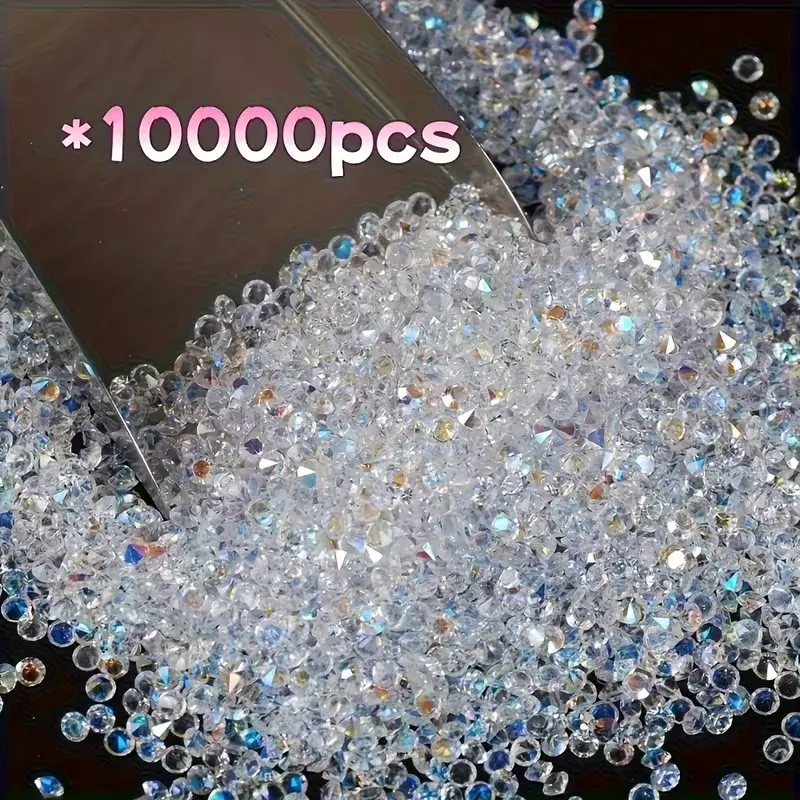 10000/20000 Colorful Synthetic Round Crystals, Vibrant Decorative Gems Ornaments for Table Scatter, Vase Filler, Wedding, Valentine's Day, Party Decoration, Home Decor Accessory, Home Decoration Supplies