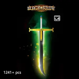 1241 Pieces Blade Theme Building Blocks Set, Handmade DIY Sword Model, Adult Kids Universal Home Desktop Decoration Gift, Building Block Sets
