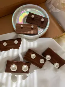 Elegant Pearl Stud Earrings, Natural Freshwater Pearls, Hypoallergenic Silver Color, Gift Choice, 4 Sizes 8mm-14mm, Perfect for All Seasons, Minimalist Earrings