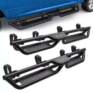 YITAMOTOR 6 Inch Running Boards Compatible with 2020-2025 Jeep Gladiator JT 4 Door Bolt-on Side Steps Steel Nerf Bars with Two Stairs Design All-Steel Build