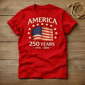 USA 250th Anniversary Shirt, Vintage American Flag Tee, Patriotic 1776-2026 unisex T-shirt,4th of July t-shirt