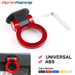 ABS Car Styling Trailer Hooks Sticker Decoration Car Auto Rear Front Trailer Simulation Racing Ring Vehicle Towing Hook Car Decorations Car Decorative Sticker