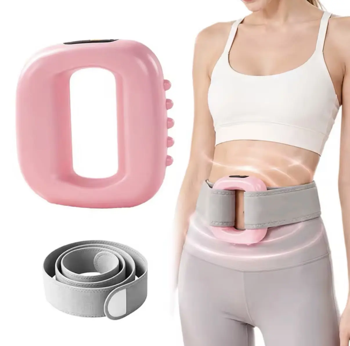 Pink Waist Trainer with Adjustable Belt for Women - Comfortable and Effective Fitness Aid for Daily Use