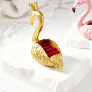 Resin Firebird Shape Jewelry Display Box, Ideal for Rings and Earrings, Perfect for Home Decor, Wedding and Festival Decoration
