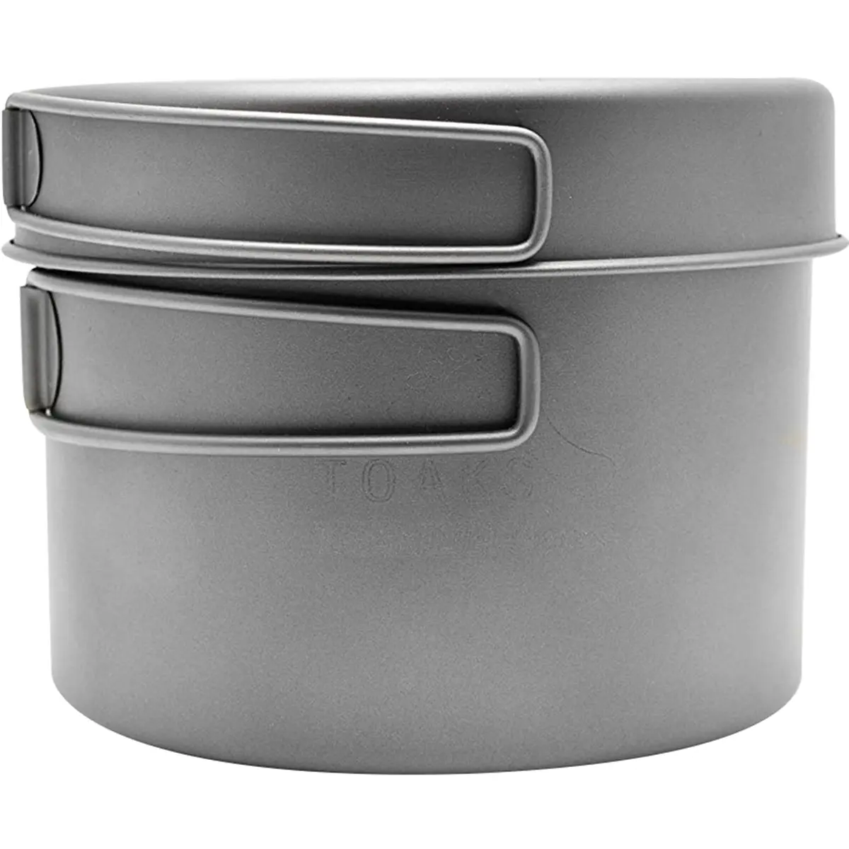 Toaks Ultralight Titanium Camping Cook Pot (1300ml) - Includes Pan Lid, Foldable Handles, Mesh Storage Sack, Camping Accessory for Backpacking Outdoor Camp Kitchen Supplies