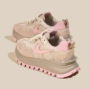Trend pink shoes - Women's thick-soled fashion shoes, new spring dad shoes, lightweight, classic and versatile sneakers, comfortable antibacterial Girl Trainer