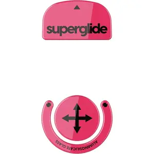 Superglide Glass Mouse Skates - Super Smooth Glide, Polished Round Edge, Super Fast  Mouse Feet with Durable Sole for Logitech G Pro X Superlight1 (Type-S, Magenta)