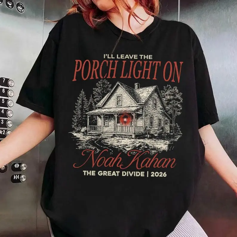 Porchlight Noah Kahan Unisex Cotton T-Shirt, Sweatshirt, Hoodie