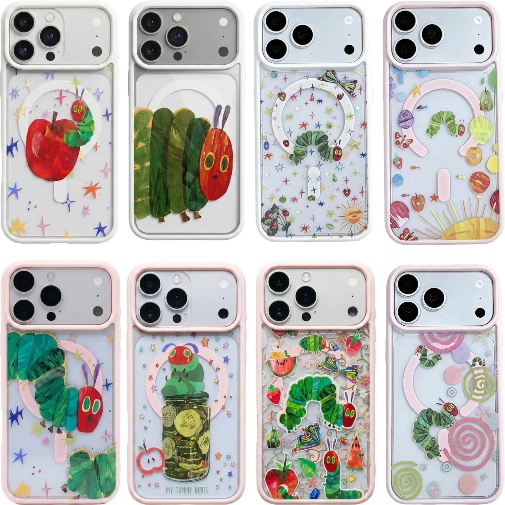 Very Hungry Caterpillar Phone Case Cover, Compatible with iPhone 17 16 15 14 13 12 11 Pro Max Plus & Samsung Galaxy S26 S25 S24 S23 Ultra, Clear Tpu Material, Flexible & Durable Design