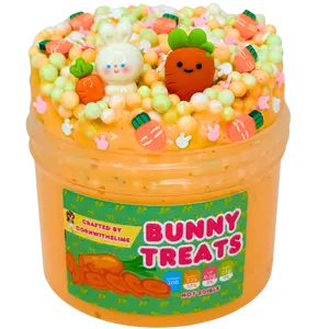 Bunny Treats 8oz Slime Floam Texture Scented Carrot Cake