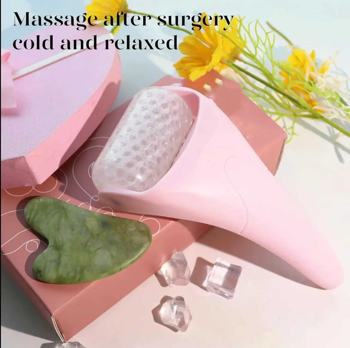 Ice Roller for Facial Massage, Facial Skin Care Massager, Cool Eye & Face Skincare Tool for Women Daily Use