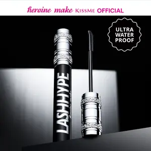 [Heroine Make Official Partner] LASH HYPE Mascara, ultra waterproof, Makeup Argan Oil 01 Black Cosmetic Nourishing mascara volume length