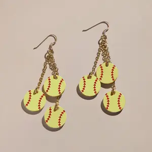 Slugger Softball Earrings