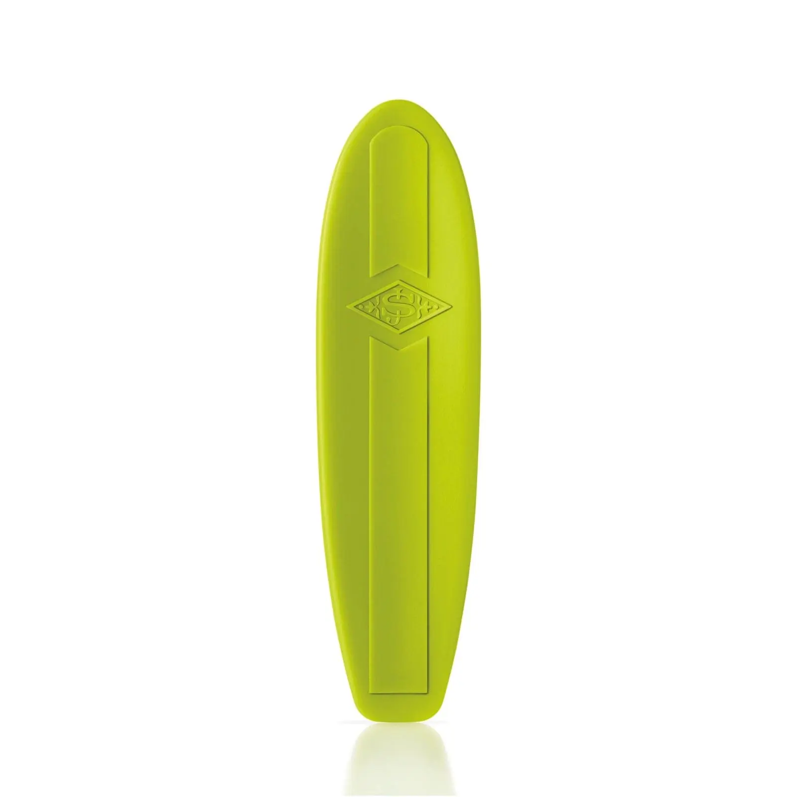 Surfboard Shaped Cosmetic Spatula, Reusable Yellow Beauty Tool to Scoop Last Drop from Cream and Body Butter Jars, Bum Bum Shape