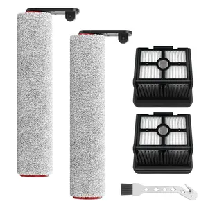 Replacement Brush Roller and HEPA Filter for Dreame H12 Pro, H12 Dual Cordless Wet and Dry Vacuum Cleaner Accessories, 2 Brushes + 2 HEPA Filters + 1 Cleaning Brush, Vacuum Cleaner Mop
