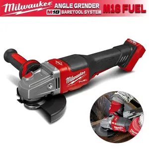 Milwaukee 18V M18 FSAGF125XPDB/2886 Angle grinder M18 FUEL 125mm flat-head brake grinder Paddle switch lock-free tool special. Cordless Heavy Duty