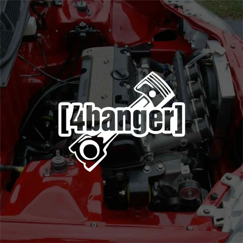 4 Banger vinyl decal sticker JDM 4 Banger vinyl decal sticker JDM