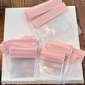 60pcs Mixed Sizes EVA Anti Tarnish Jewelry Bags Storage, Small Clear Plastic Jewelry Pouches Organizer for Gold Silver Ring Earing Chain Bracelet, Jelly-Like Softness, No Yellowing, No Odors