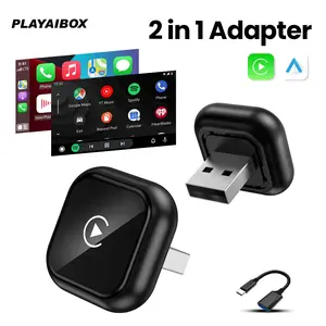 2026 New Wireless Android Auto & Carplay Adapter, 2 in 1 Smart Dongle for iPhone and Android – Plug & Play, Keep Your Factory Screen Wireless