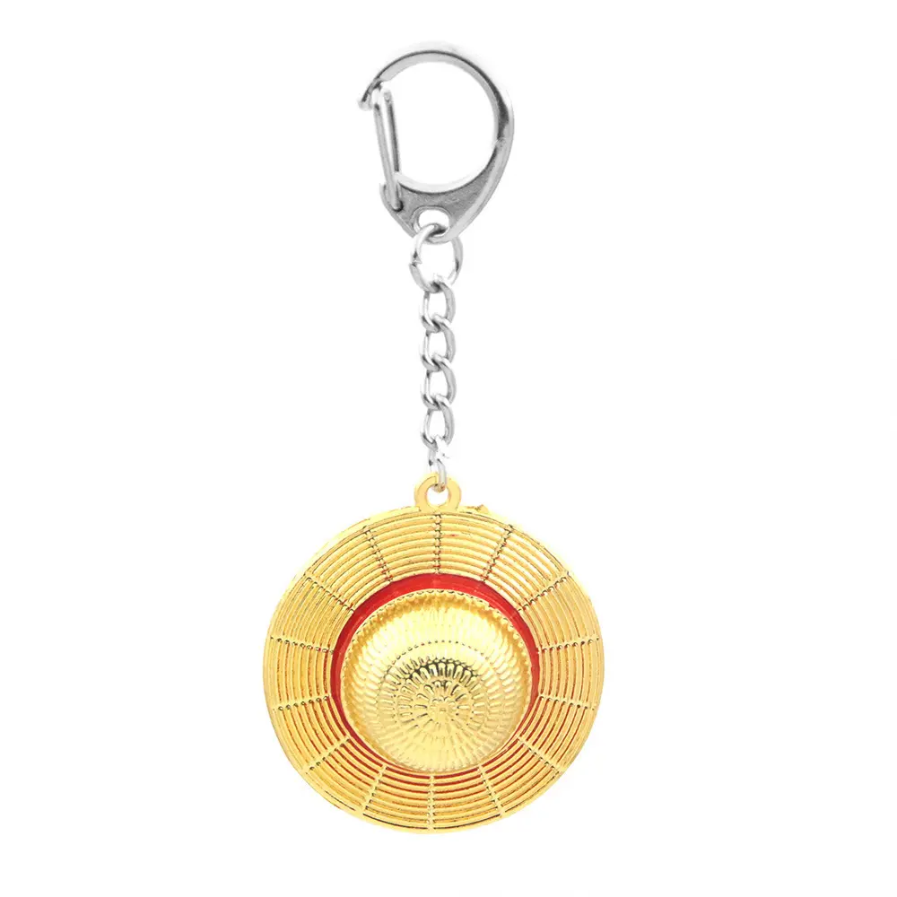 Straw Hat Keychain- Anime Style Lucky Charm Bag Pendant， Cosplay Jewelry Gift For Women Men