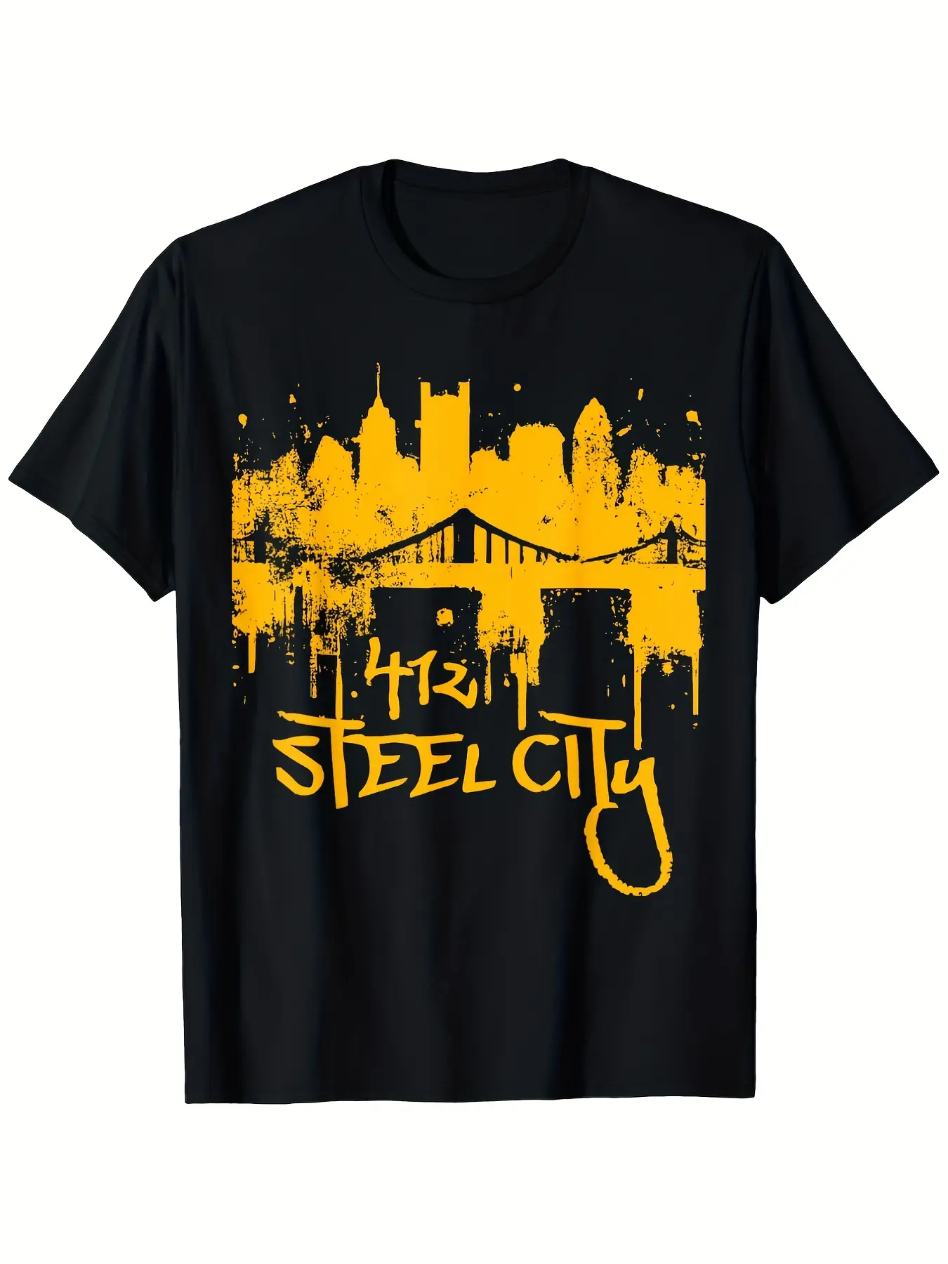 Leisurely Activities, Thispenguin Men'S Pittsburgh unisex soft cotton short sleeve t shirt, vintage graphic casual tee for men women teens, perfect birthday holiday gift for camping travel gym daily street  wear