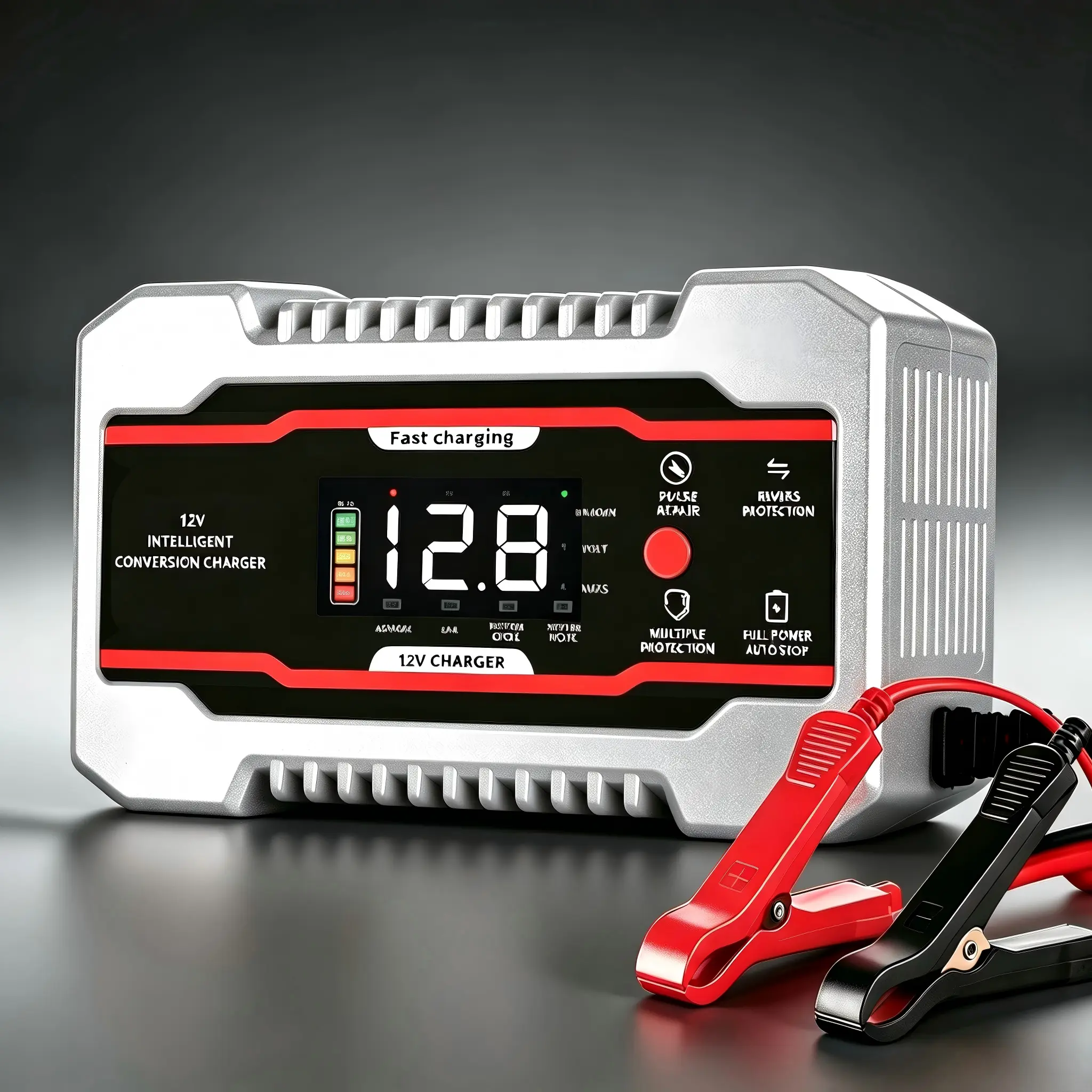 【DealsForYouDays】Battery Charger 12V and 24V Car Battery Charger, Battery Maintainer Trickle Charger, and Battery Desulfator with Temperature Compensation for Cars Motorcycle Truck Lawn Mower,Intelligent Protection and Real-time Display #summerfinds