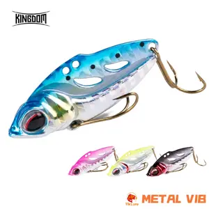 Slice Blade Bait with Weedless Claw Hooks, Sinking Vibe, Long Cast High-Frequency Vibration Hard Bait for Bass, Walleye & Crappie