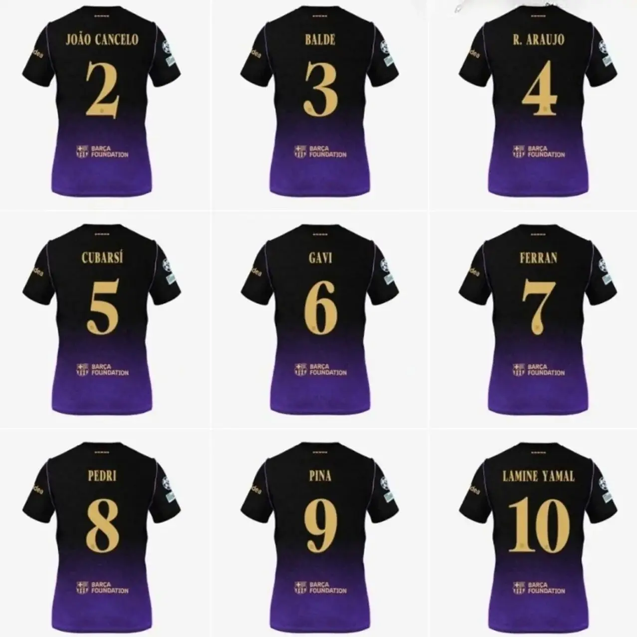 Unisex Soccer Jersey Black and Purple Striped Soccer Mamba Mentality Jersey #11 Raphinha Fan Style Football Shirt 2026/2027 XZ